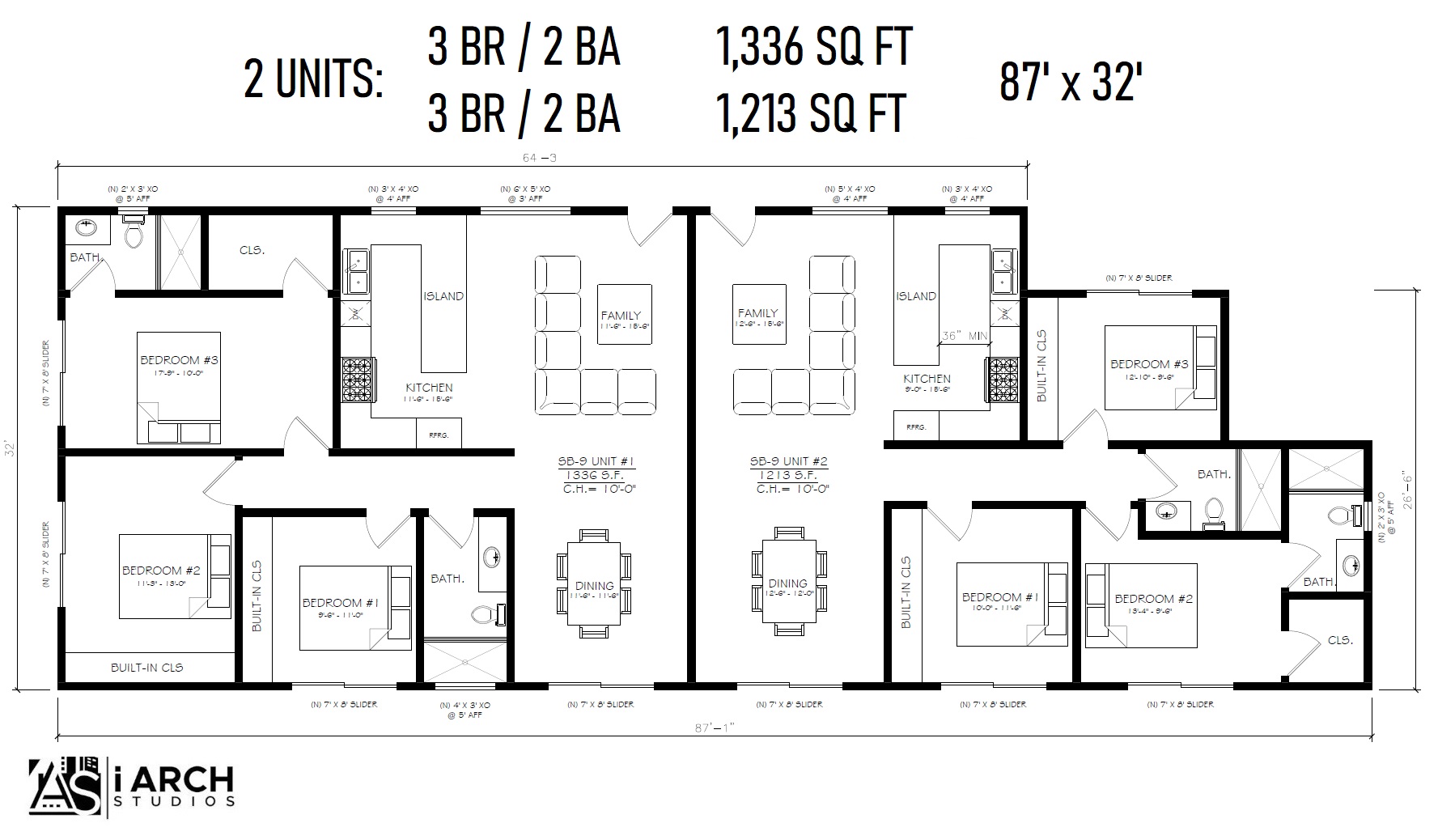 2 UNIT FLOOR PLAN DUPLEX ADU