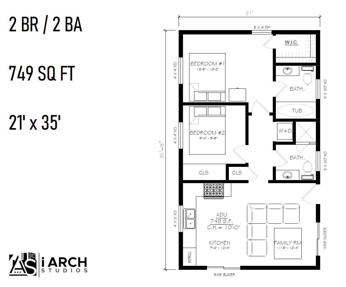 GROUND UP ADU ​Floor Plan